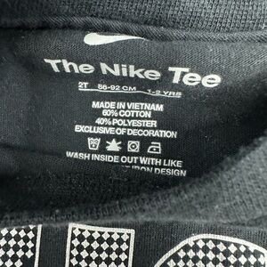 Nike Black and White Kids Tee